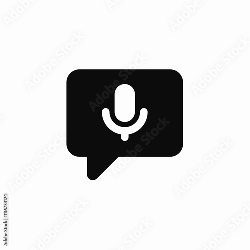 voice message icon sign vector