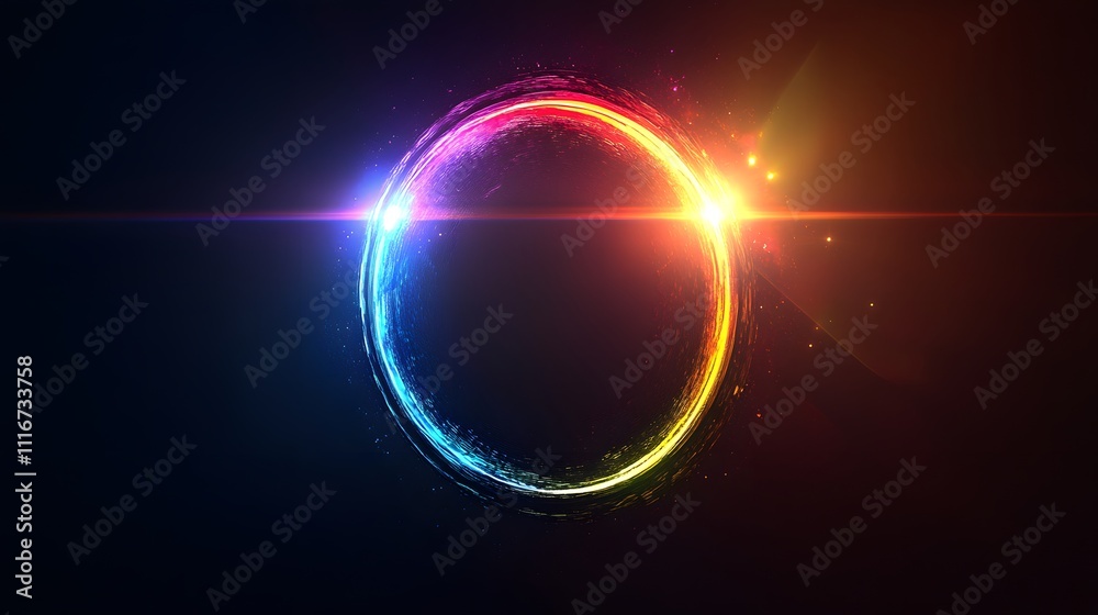 Futuristic abstract 3D holographic shape with fluid iridescent colors and glowing effects, creating a dynamic visual experience against a black background Futuristic abstract 3D holographic shape with fluid iridescent colors and glowing effects, creating a dynamic visual experience against a black background