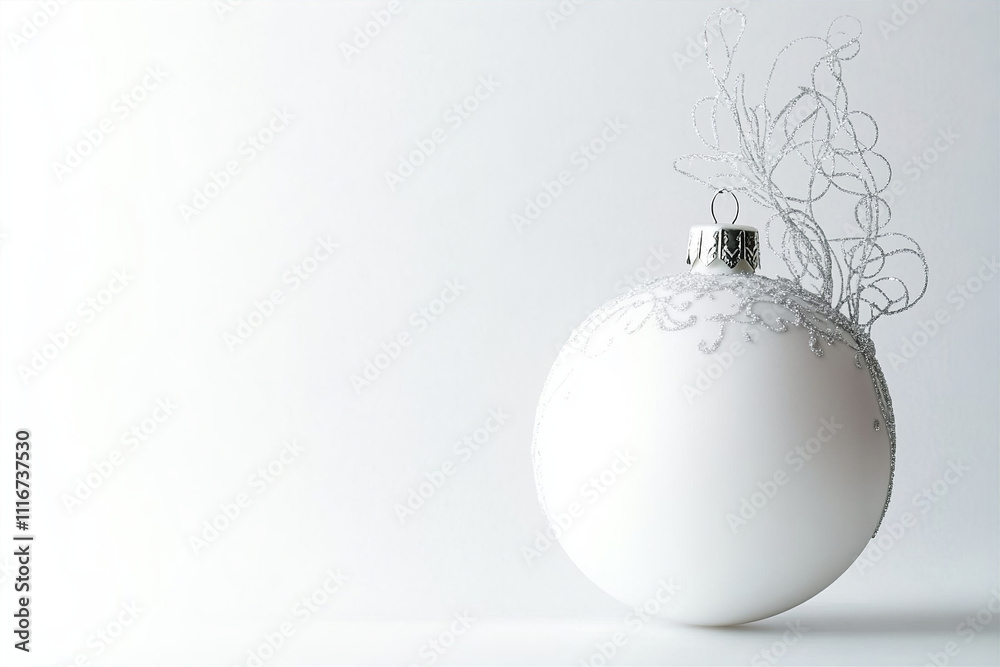 white christmas ball white christmas ball