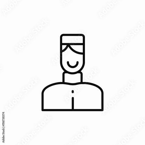bellboy hotel icon sign vector