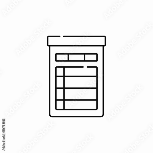 list board icon sign vector