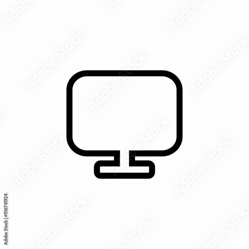 computer pc icon sign vector