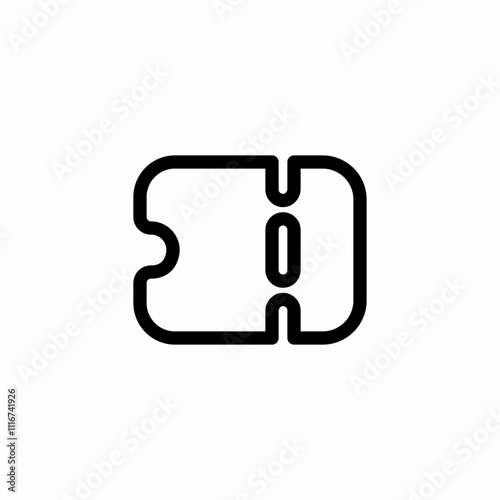 cinema ticket icon sign vector