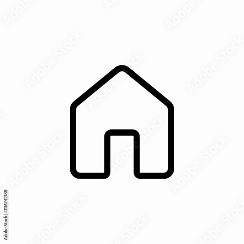 home page icon sign vector