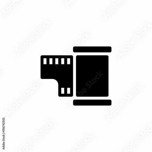 photo film icon sign vector