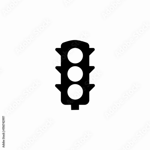 traffic light icon sign vector