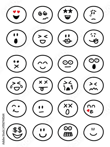 24 Emoji Emotionen