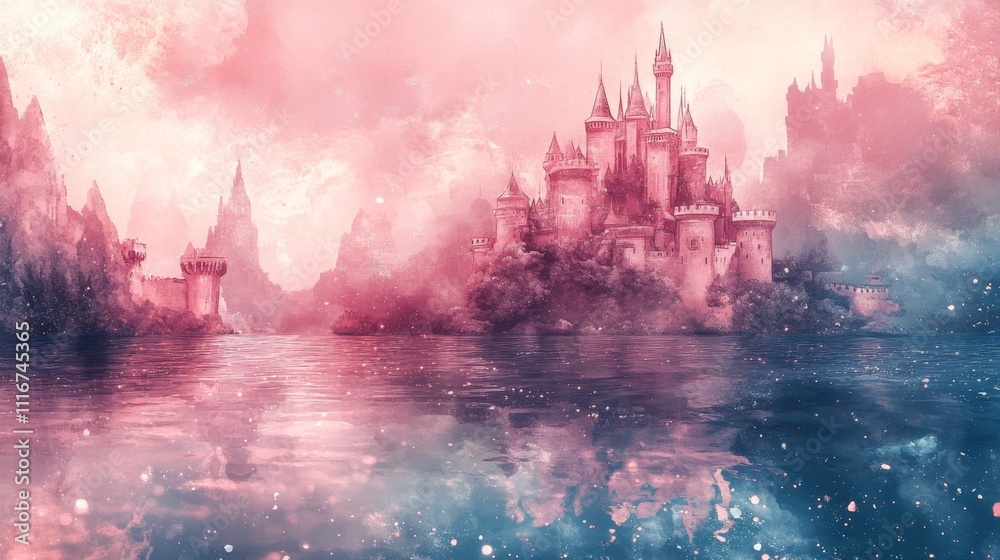 Fototapeta premium Enchanted Castle Reflection