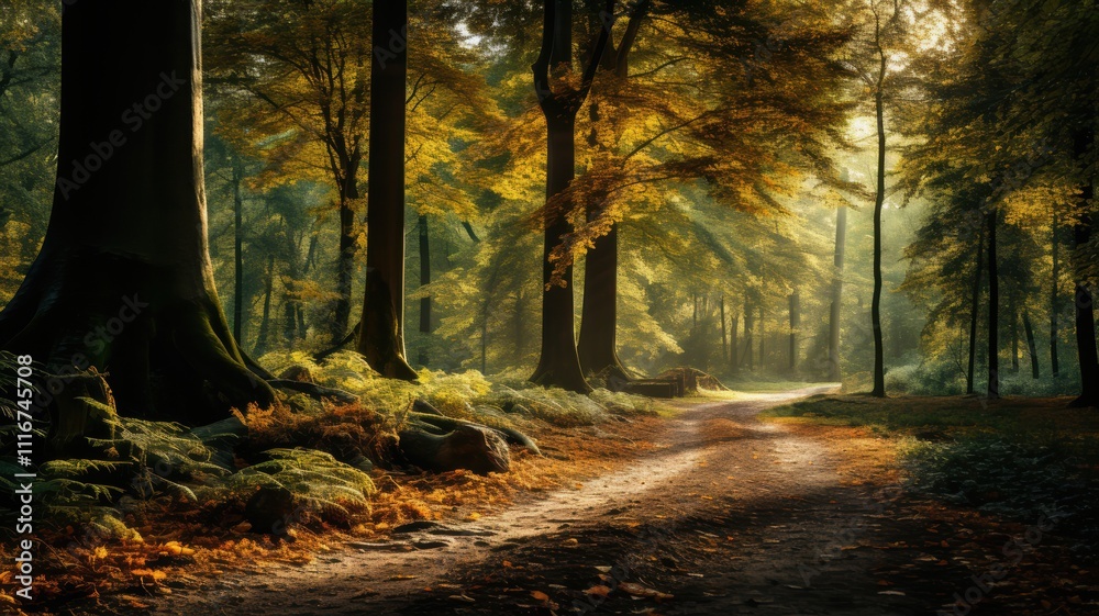 Fototapeta premium Autumn in the forest