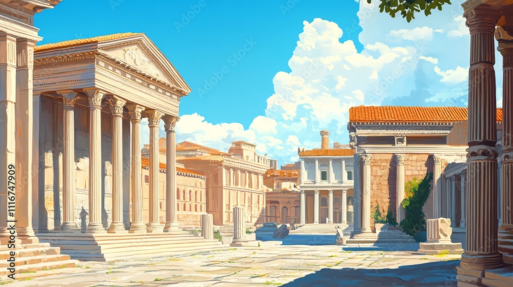 Fototapeta premium Ancient Roman Architecture