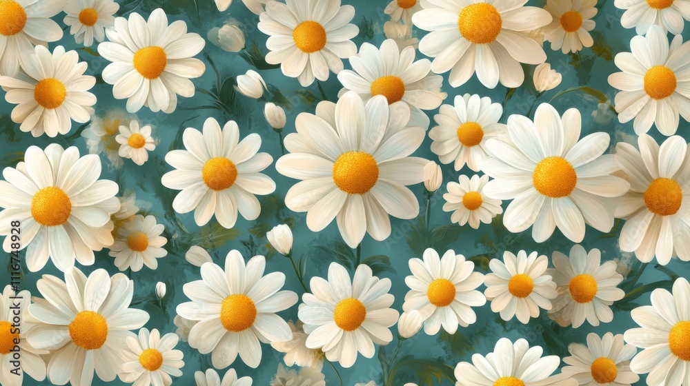 Daisy Field Pattern Daisy Field Pattern
