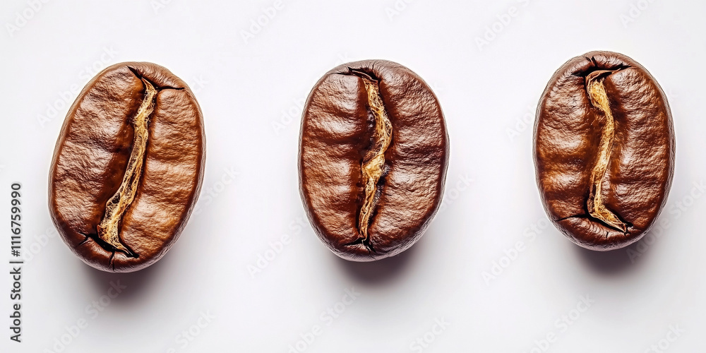 Fototapeta premium Sfondo con chicchi di caffè. Caffetteria menù. 