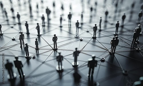 Conceptual representation of connections between humans