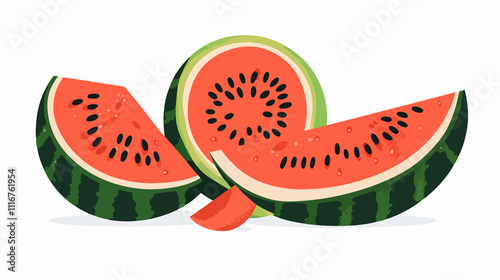 Melon Icon Design | Sweet Organic Fruit for Healthy Food Enthusiasts photo