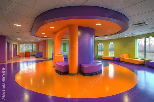 Pediatric Cardiological care visualized bright colors focusing the diagnosis of congenital heart defects to enhance child health