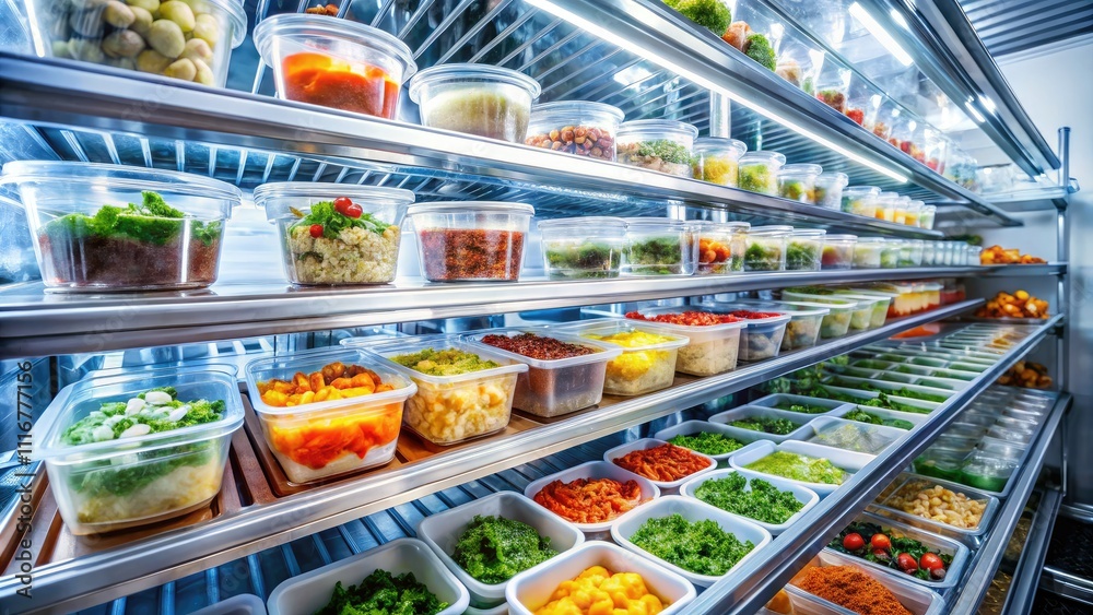 Quickly freezing freshly prepared meals in a high-depth freezing section preserves nutrients and retains flavor effectively, ensuring high-quality meals for future enjoyment. Quickly freezing freshly prepared meals in a high-depth freezing section preserves nutrients and retains flavor effectively, ensuring high-quality meals for future enjoyment.