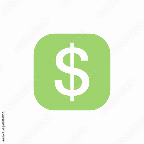 us dollar currency symbol icon sign vector