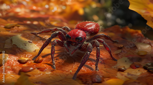 Venomous Spider in Film Quality: Ultra-Realistic Lighting and Shadows