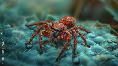 Spider Close-Up: Volumetric Lighting and Cinematic Shadows