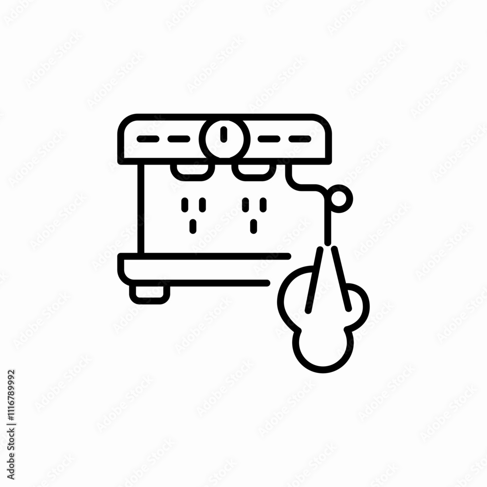 coffee machine steam icon sign vector coffee machine steam icon sign vector