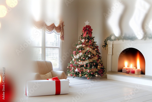 christmas tree with gifts
