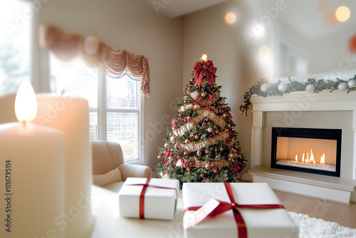 christmas tree with presents