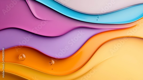Colorful Waves of Design Flow Seamlessly to Create a Vibrant Background Art Experience