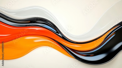 Waves of Color Blend Seamlessly in a Modern Artistic Wallpaper Design for Elegant Spaces