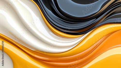 Vibrant Waves of Color Flow Seamlessly in an Abstract Artistic Design Showcasing Rich Textures