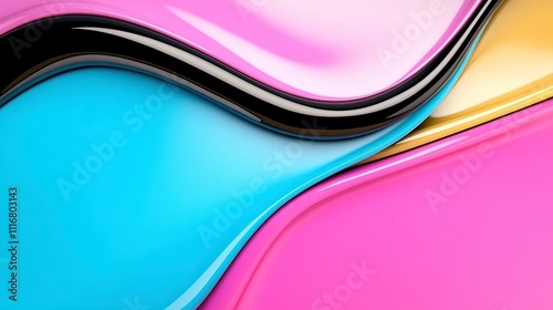 Vibrant Swirls of Color Creating an Artistic Wallpaper Design Full of Life and Energy
