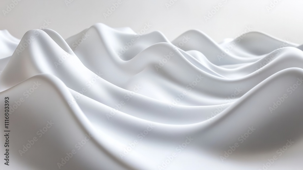 Fototapeta premium A smooth silk texture with soft flowing curves and delicate sheen