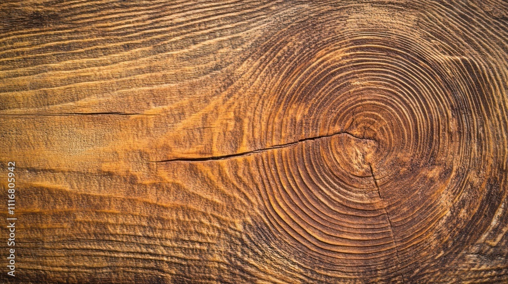 Fototapeta premium Close-up of a wooden surface showcasing natural grain patterns and textures.