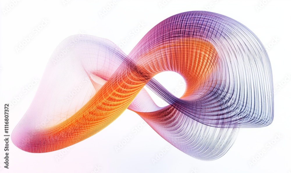 The abstract design of this wireframe structure is accompanied by gradient coloring on a white background, illustrating modern technology and modern design. The abstract design of this wireframe structure is accompanied by gradient coloring on a white background, illustrating modern technology and modern design.
