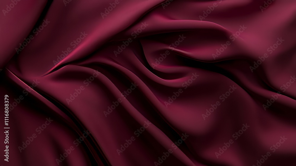 Obraz premium Solid dark maroon background, wavy