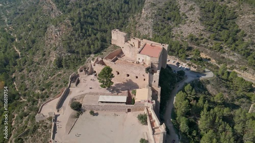 Aerial view of medieval village of Siurana