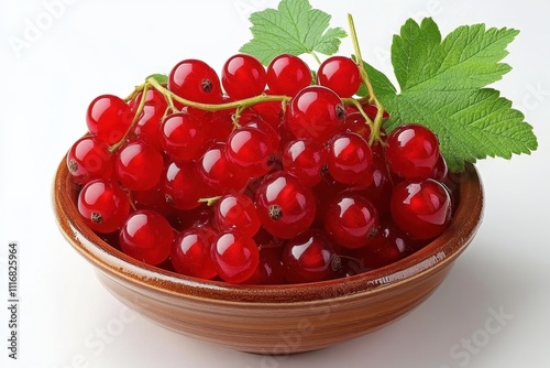 Red currants grow in garden bushes