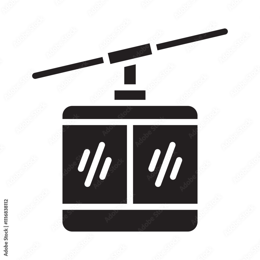 Fototapeta premium cableway icon