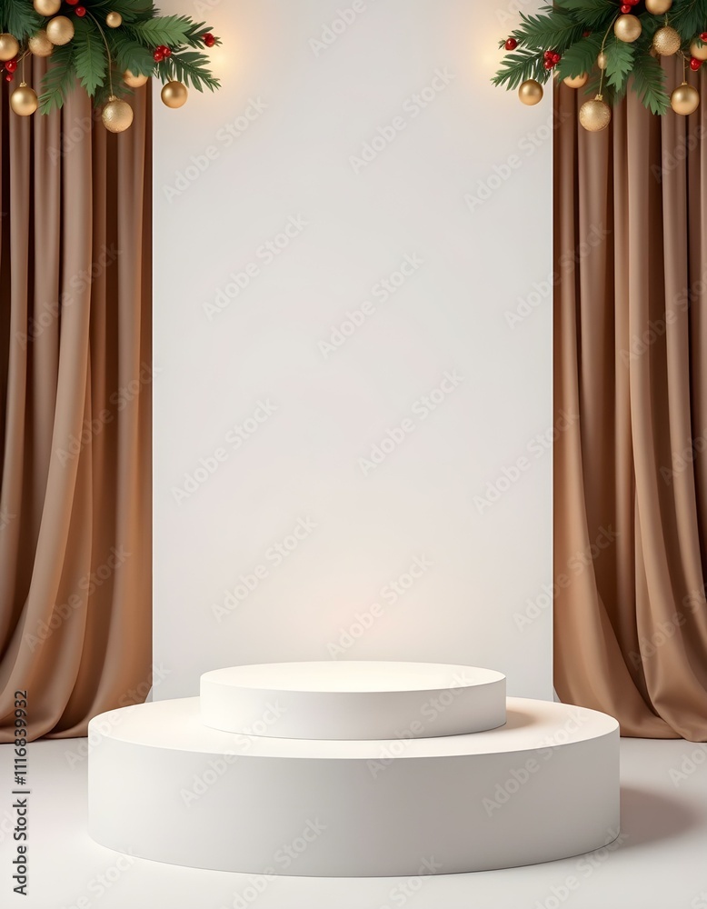 Podium background for Mery Christmas Podium background for Mery Christmas