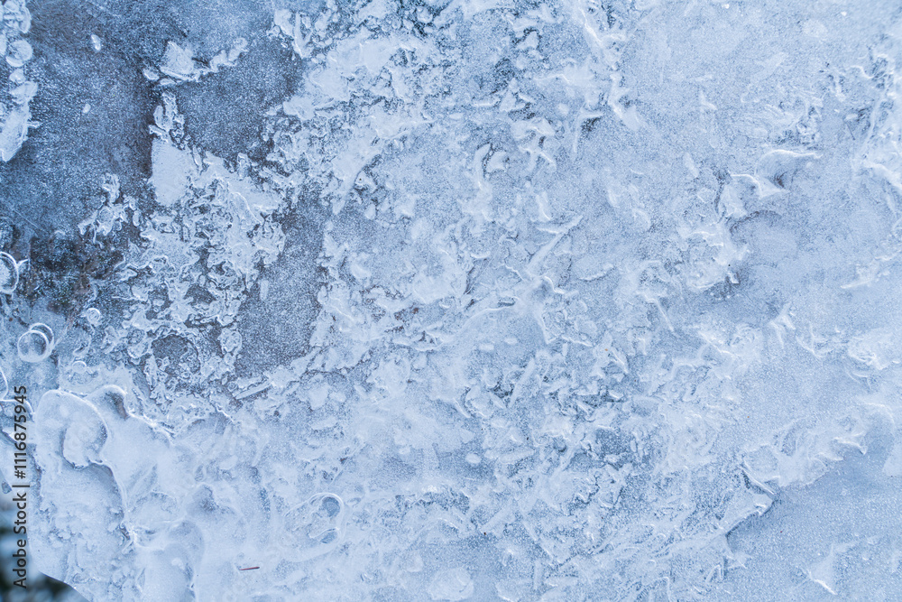 background frozen winter window glass in ice and snow background frozen winter window glass in ice and snow