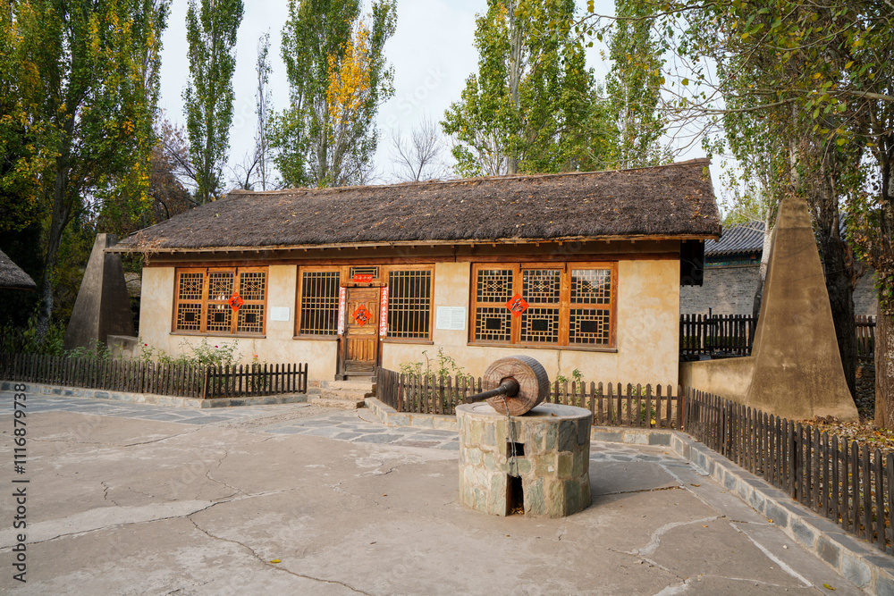 Daur people Dwellings in China Ethnic Museum.