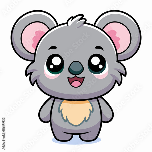 Adorable cartoon koala bear illustration. (1) photo