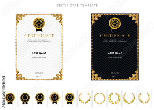 賞状２４９　certificate　award　表彰状　celebration