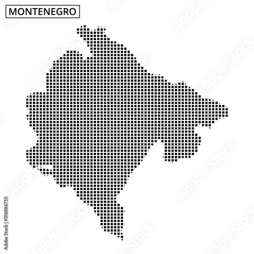 Map outline depicting a region with dotted pattern highlighting geographical features