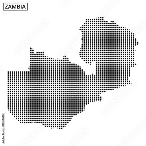 Unique map representation using a dot grid for a specific region in Central America