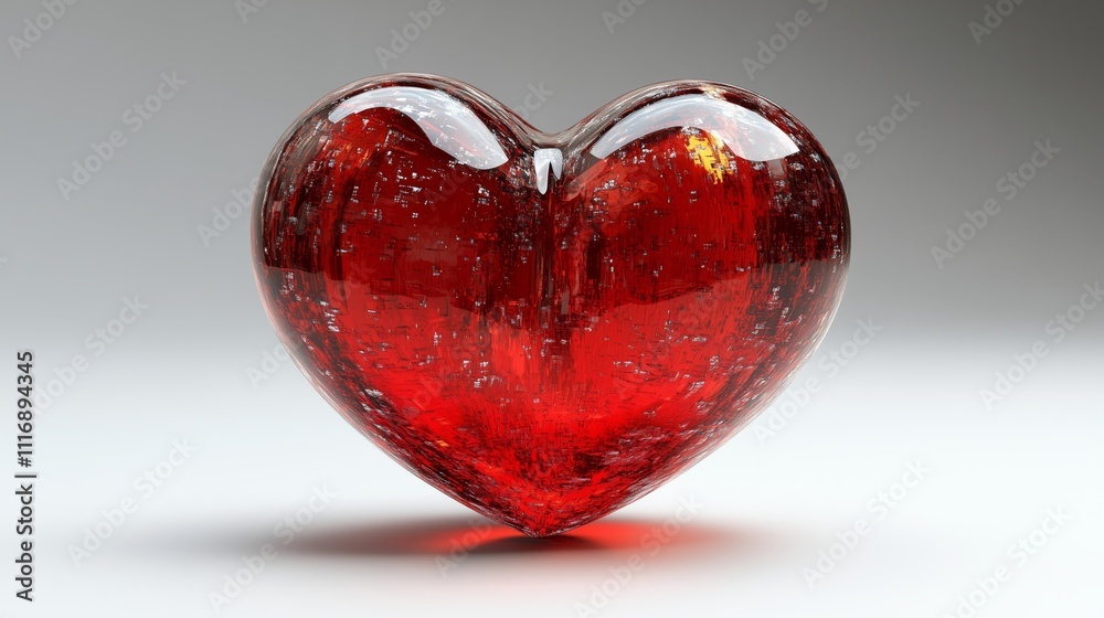 Stunning Transparent Heart Art Piece for Romantic Expressions Stunning Transparent Heart Art Piece for Romantic Expressions