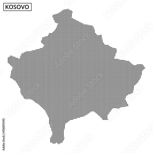 Map outline of a region displayed with dot patterns and contour lines