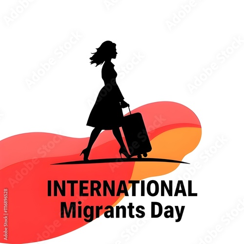 international migrants day poster design photo