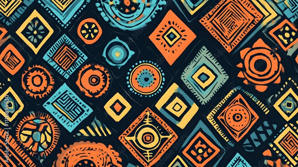 Abstract geometric pattern with vibrant colors and shapes. Abstract geometric pattern with vibrant colors and shapes.