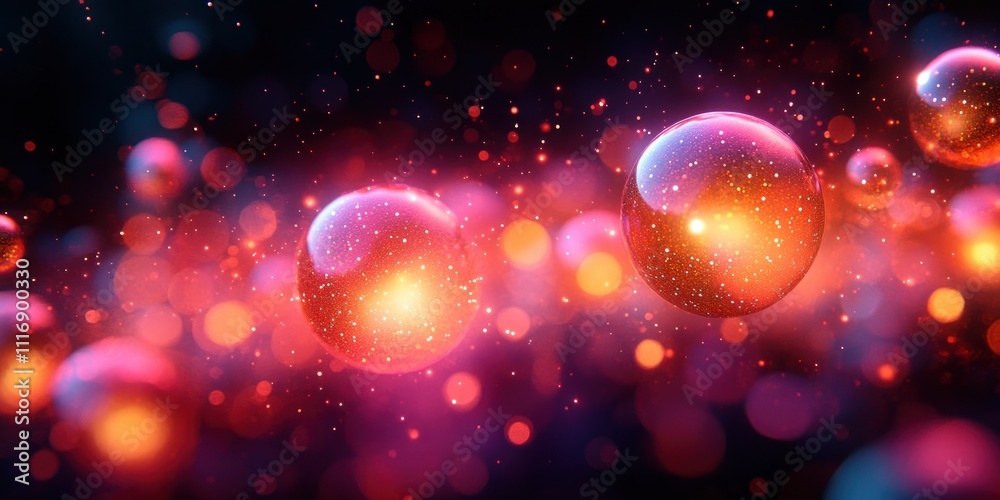 Warm Glowing Orbs Abstract Ethereal Lighting Dreamy Background Impressionism Grainy Texture Warm Glowing Orbs Abstract Ethereal Lighting Dreamy Background Impressionism Grainy Texture
