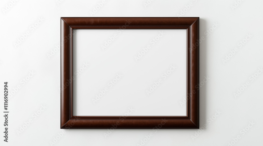 Classic Leather Picture Frame with an Equestrian Theme and a Blank Display Classic Leather Picture Frame with an Equestrian Theme and a Blank Display